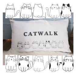 Stickdatei - Cute Doodle Cats Appli